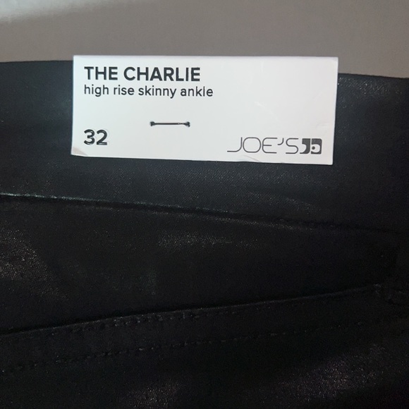 HIGH RISE SKINNY ANKLE coated Black -Brand New With Tags - Picture 5 of 7